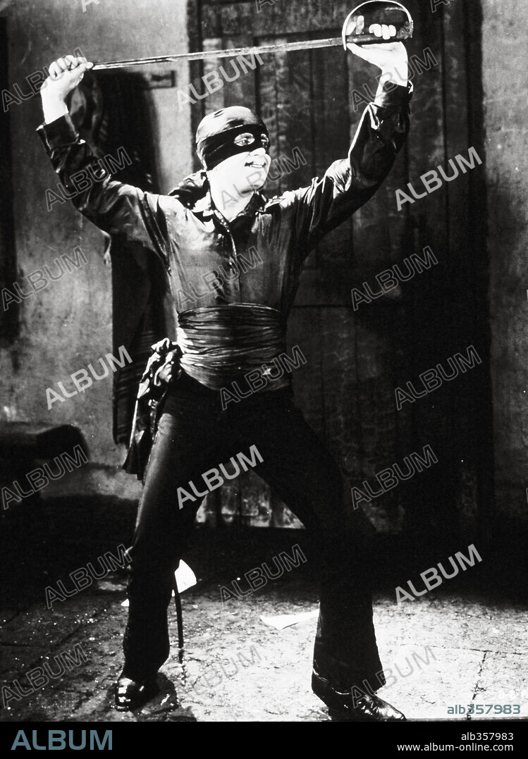DOUGLAS FAIRBANKS dans THE MARK OF ZORRO, 1920, réalisé par FRED NIBLO. Copyright UNITED ARTISTS.