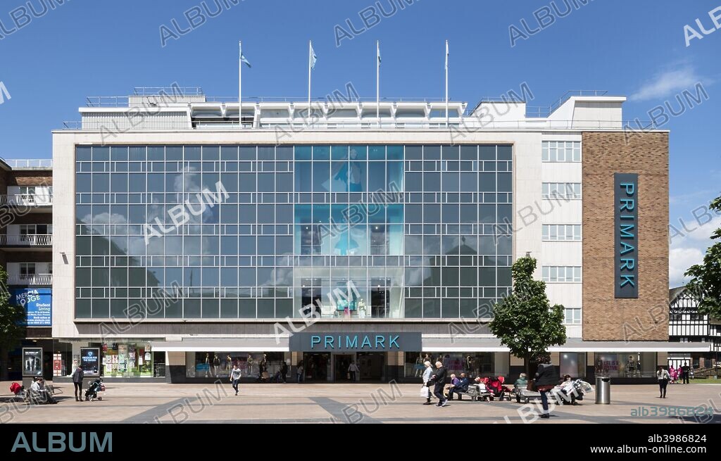 Primark store, Broadgate, Coventry, West Midlands, 2014. Exterior, viewed from the south.