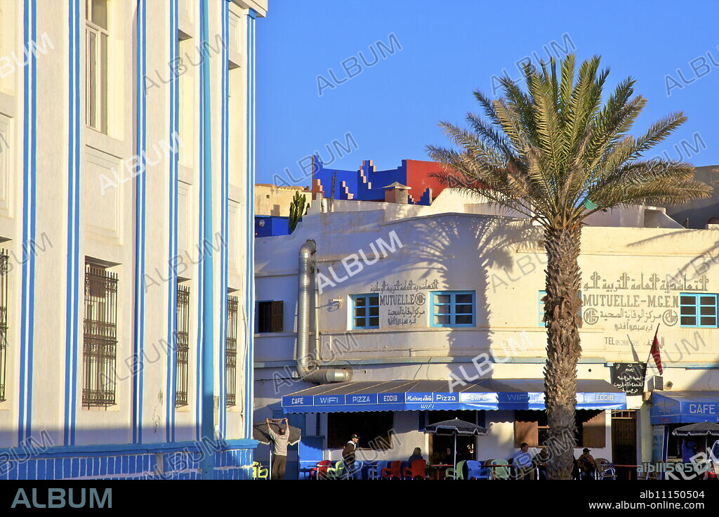 Art Deco architecture, Sidi Ifni, Morocco, North Africa, Africa.