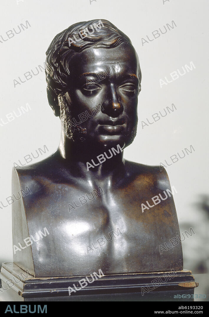 JOSE PIQUER DUART (1806-1871). JOSE MARIA QUEIPO DE LLANO Y RUIZ DE SARAVIA, CONDE DE TORENO (1786-1842) - 1835 (MODELO) 1849 (FUNDICION) - BRONCE - 0,50 - Nº INVENTARIO 2349.