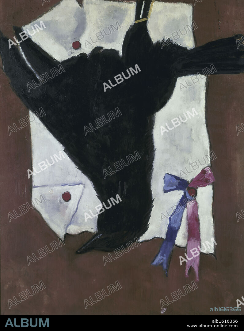 Crow With Ribbons by Marsden Hartley, 1877-1943.