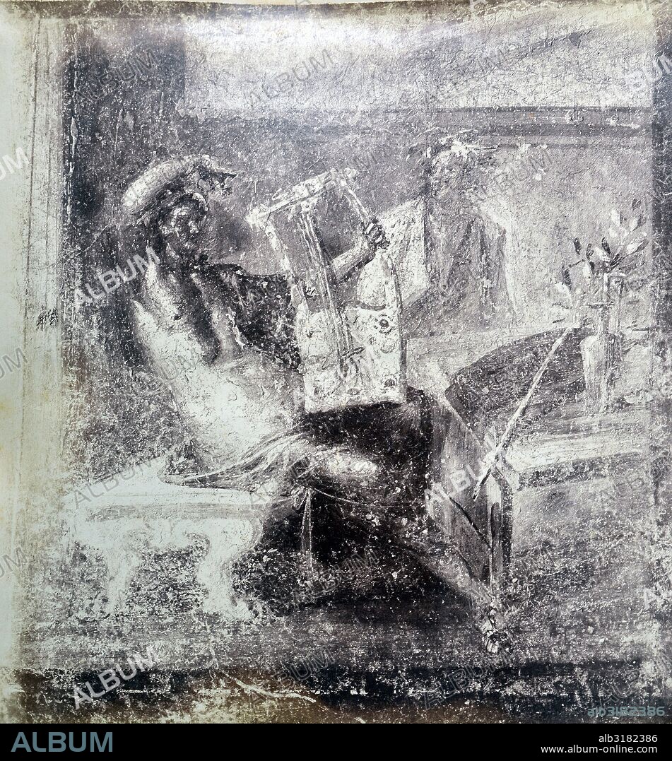 [Pompeya. Pintura mural. Baco tocando la lira].