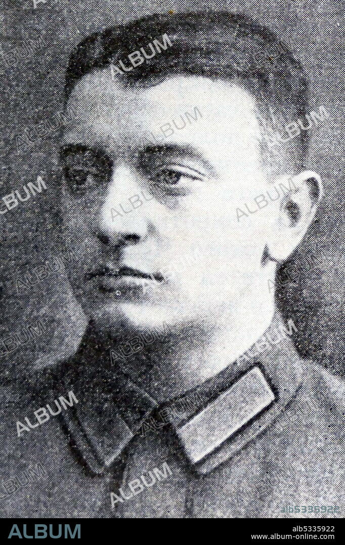 Mikhail Nikolayevich Tukhachevsky (1893 - 12 June 1937), nicknamed Red Napoleon by foreign newspapers, was a leading Soviet military leader and theoretician from 1918 to 1937.