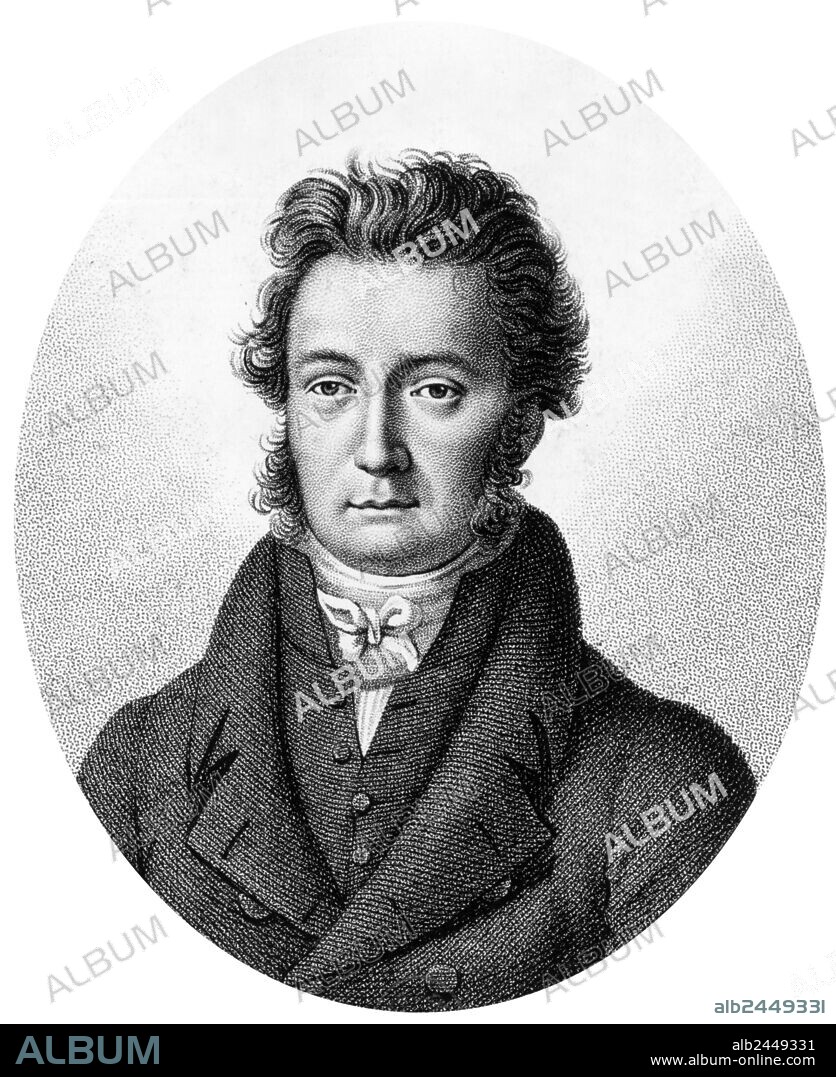Francois Antoine Harel (1789-1846) French journalist and writer, engraving.