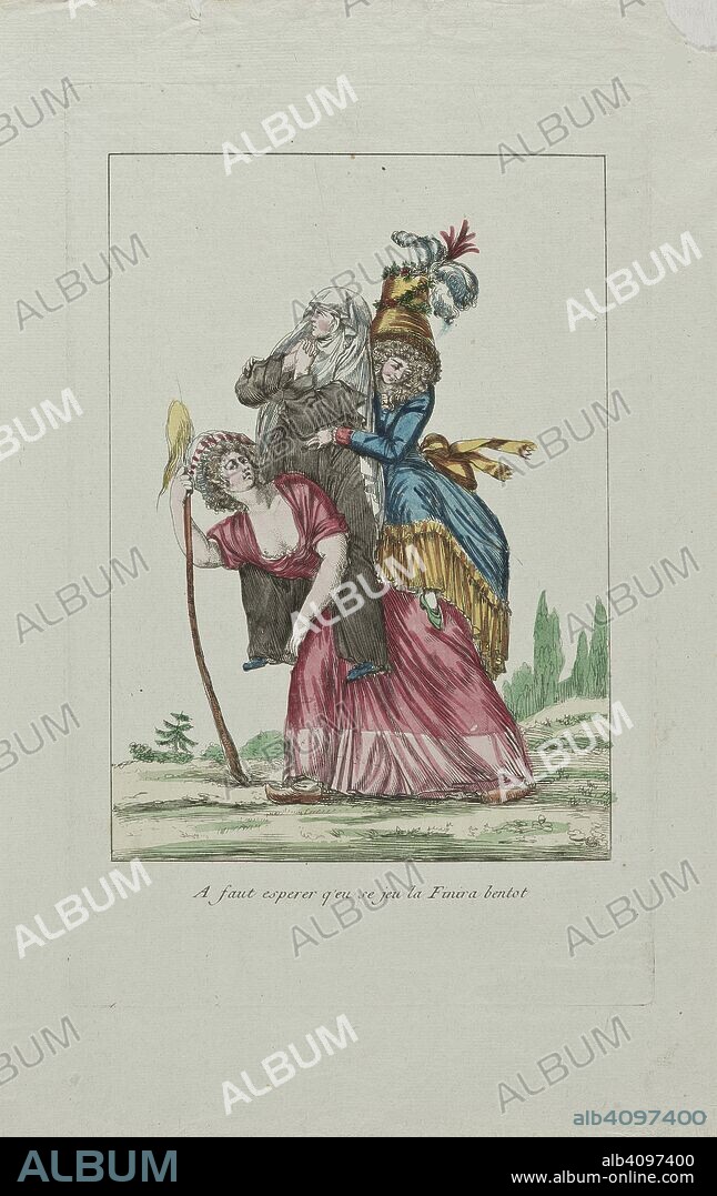 ANONYMOUS. A faut esperer q'eu se jeu la Finira bentot (You should hope that this game will be over soon). The Third Estate.