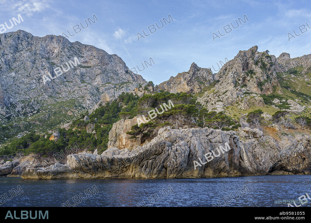 Font Gallarda, Calo de Xaloc, Tramuntana coast, Pollensa, Majorca, Balearic Islands, Spain.