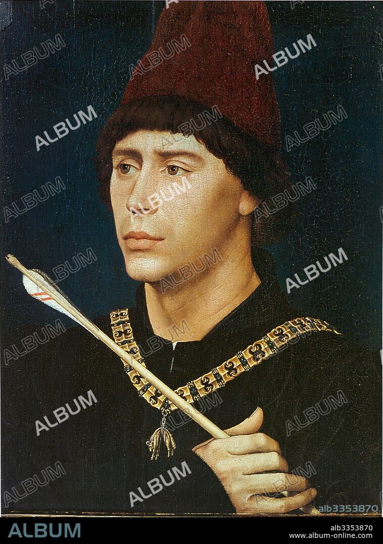 ROGIER VAN DER WEYDEN. Portrait of Antoine, bastard of Burgundy.