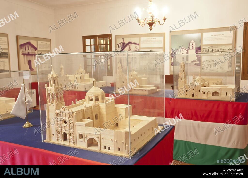 Maquetas de las misiones californianas.Museo de Fray Junípero Serra.Petra.Mallorca.Islas Baleares. Spain.