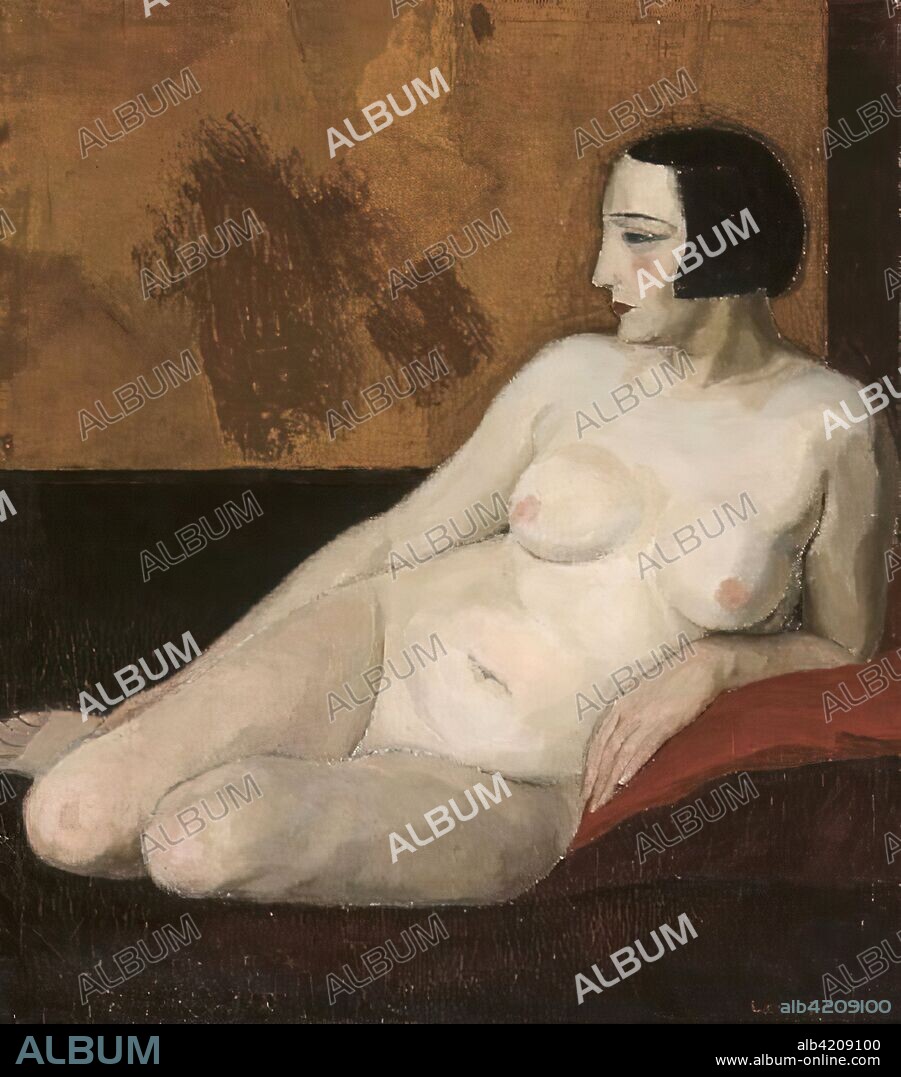 LÉON DE SMET. Nu , 1927. Painting on canvas. 80 x 70.5 cm.