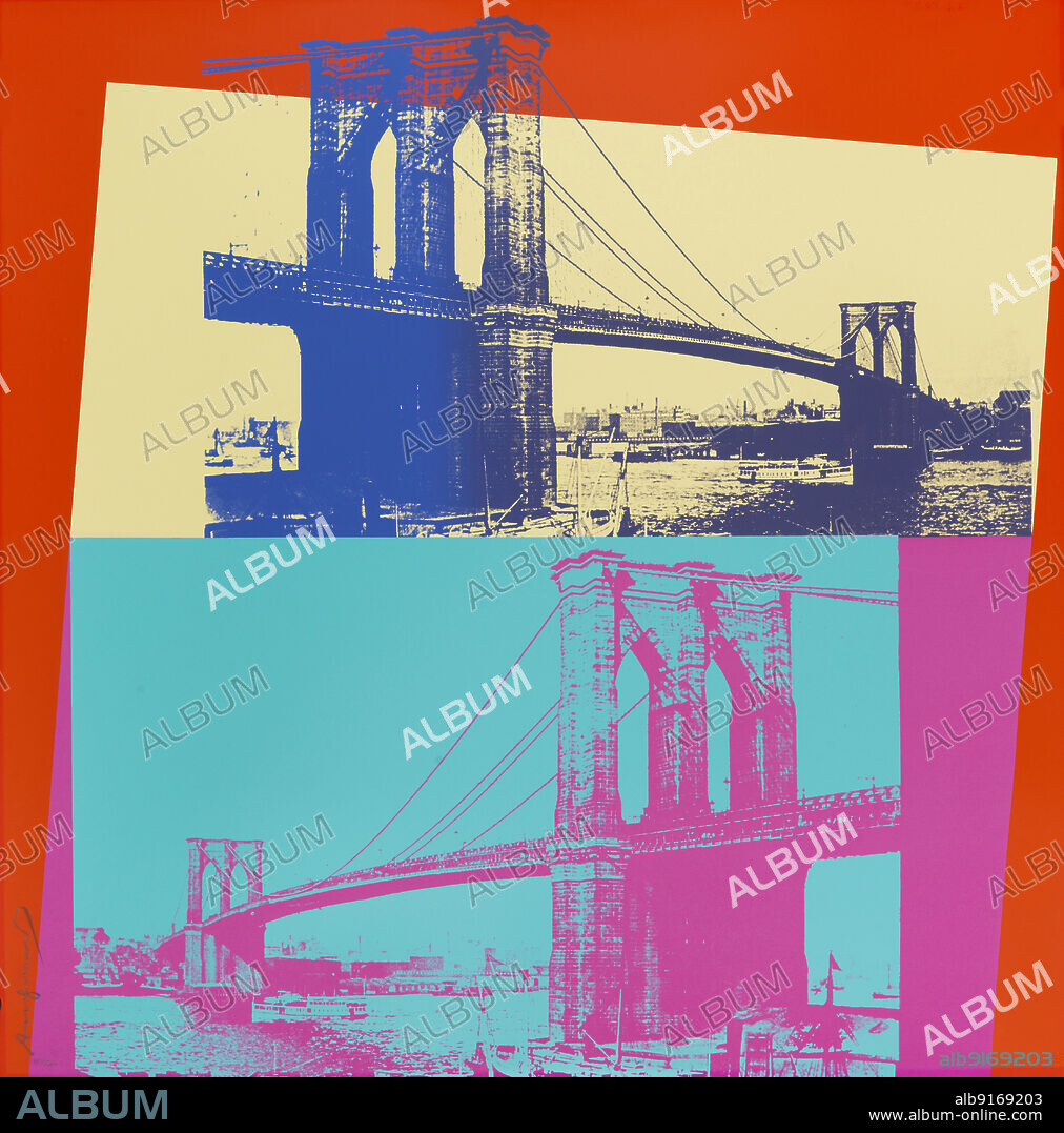 ANDY WARHOL. Brooklyn Bridge.