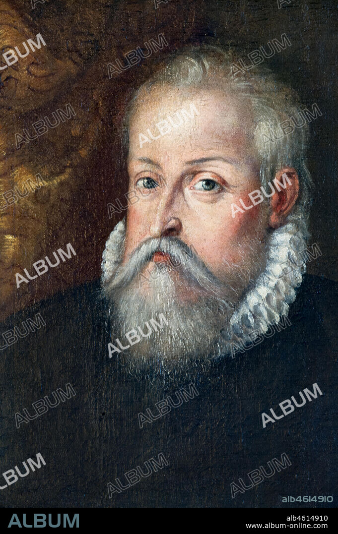 Ferrara, Castello Estense (the Estense Castle), also known as Castle of St. Michael: Portrait of Alfonso d'Este, by Ferrara painter, second half of XVI century.