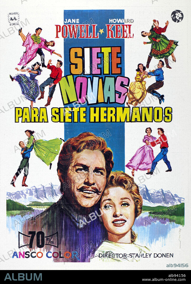 Poster of SEVEN BRIDES FOR SEVEN BROTHERS, 1954, directed by STANLEY DONEN. Copyright M.G.M.