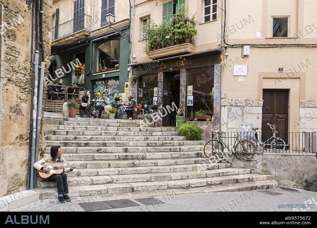 cafe Antiquari, Costa de la Pols, Palma de Mallorca , Mallorca, Balearic islands, spain.