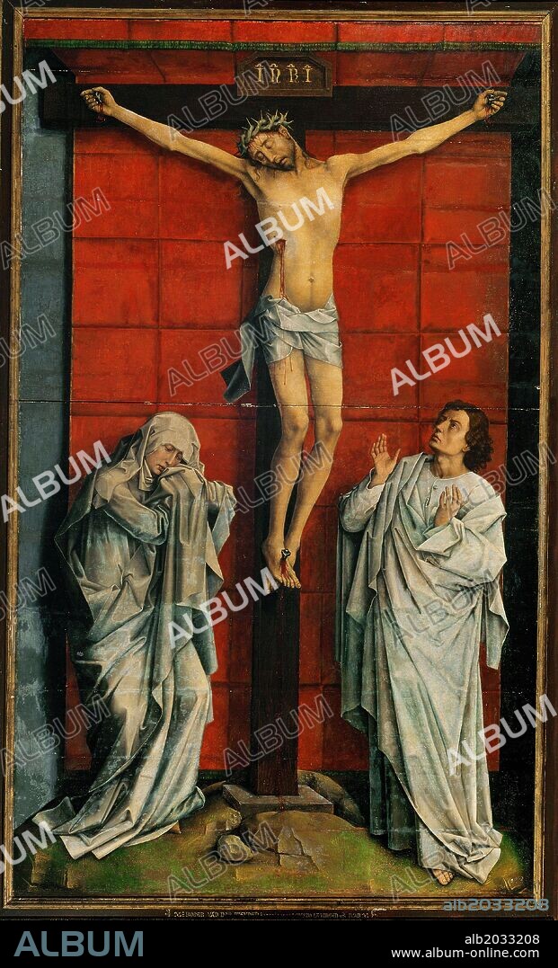 ROGIER VAN DER WEYDEN. Roger van der Weyden / 'El Calvario', S. XV, Óleo sobre tabla, 325 × 192 cm.