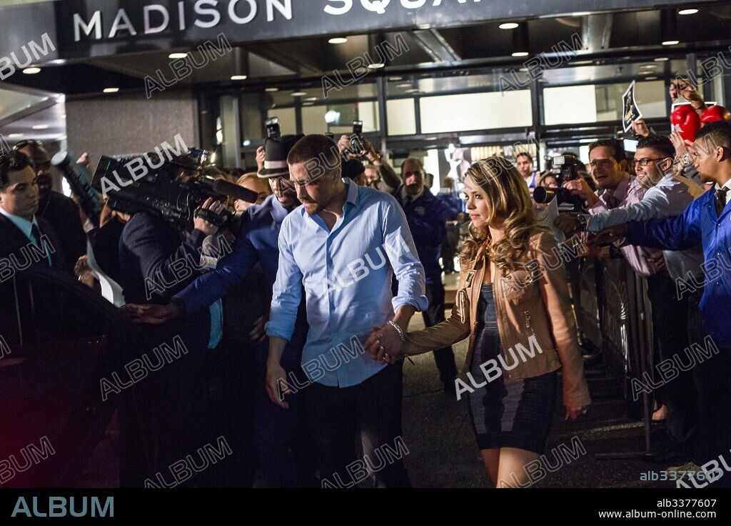 JAKE GYLLENHAAL y RACHEL MCADAMS en REDENCION, 2015 (SOUTHPAW), dirigida por ANTOINE FUQUA. Copyright ESCAPE ARTISTS.