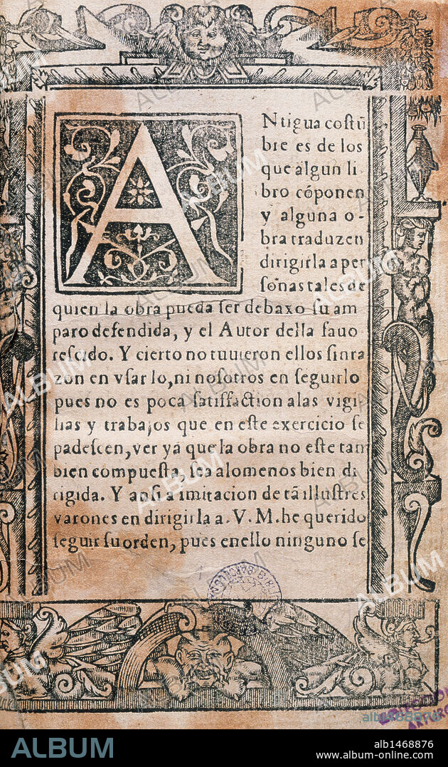 LITERATURA CASTELLANA. SIGLO XVI. ICIAR, Juan de (Durango, 1522-Logroño, 1573). Pedagogo y calígrafo vasco. "ORTOGRAFIA PRACTICA". Edición Príncipe impresa en Zaragoza donde se publicó en 1548. Biblioteca de Catalunya. Barcelona.