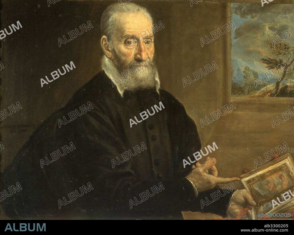 EL GRECO. Retrato de Giulio Clovio, 1570-76.