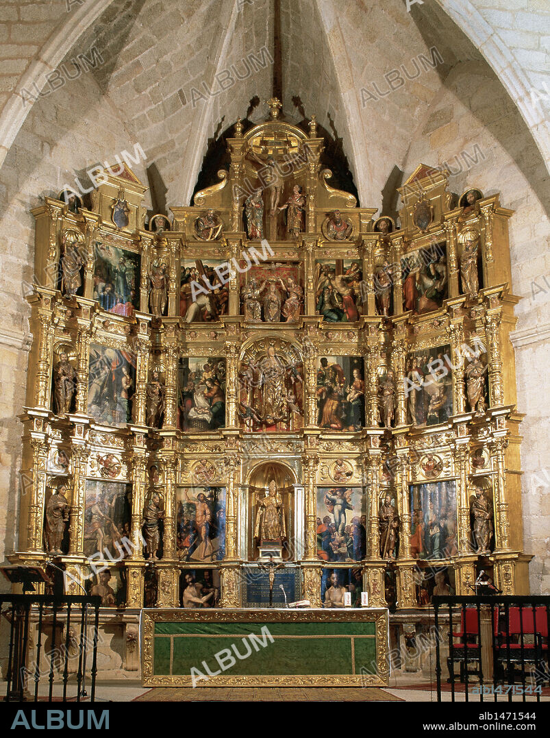 ARTE RENACIMIENTO. ESPAÑA. MORALES, Luís (Badajoz?, h.1510-Badajoz,1576). Pintor renacentista español de formación rafaelista. "RETABLO DE ARROYO DE LA LUZ", obra que data del año 1565. ARROYO DE LA LUZ. Provincia de Cáceres. Extremadura.