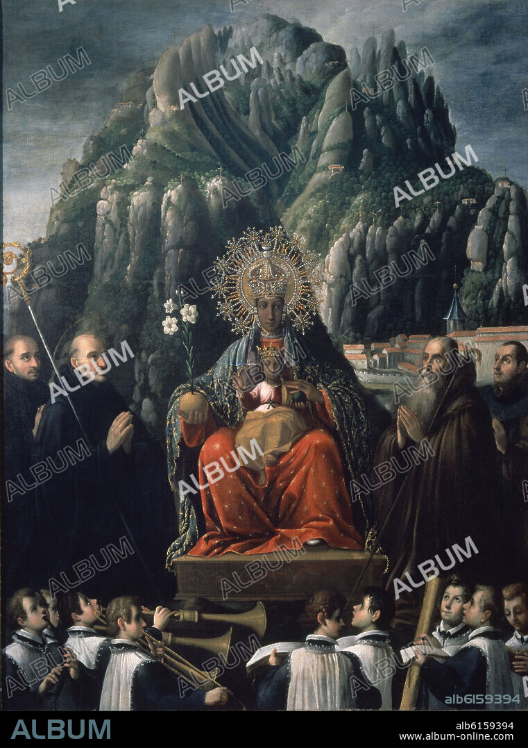 FRAY JUAN ANDRES RICCI (1600-1681) FRAY JUAN RIZI. NUESTRA SENORA DE MONTSERRAT - SIGLO XVII.