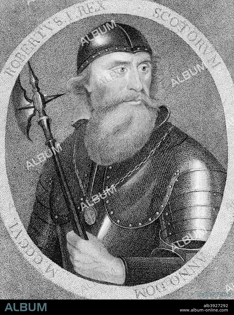 Robert I, commonly Robert the Bruce, King of Scotland, (1797). King of the Scots from 1306-1329, Robert the Bruce (1274-1329) led Scotland during the Wars of Scottish Independence, inflicting a decisive defeat on Edward II and the English at Bannockburn in 1314.