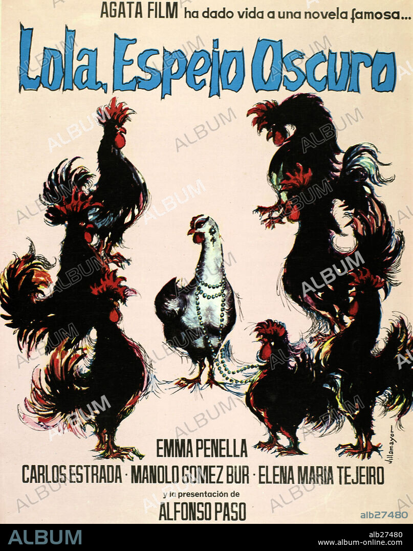 Poster de LOLA, ESPEJO OSCURO, 1966. Copyright AGATA FILMS.