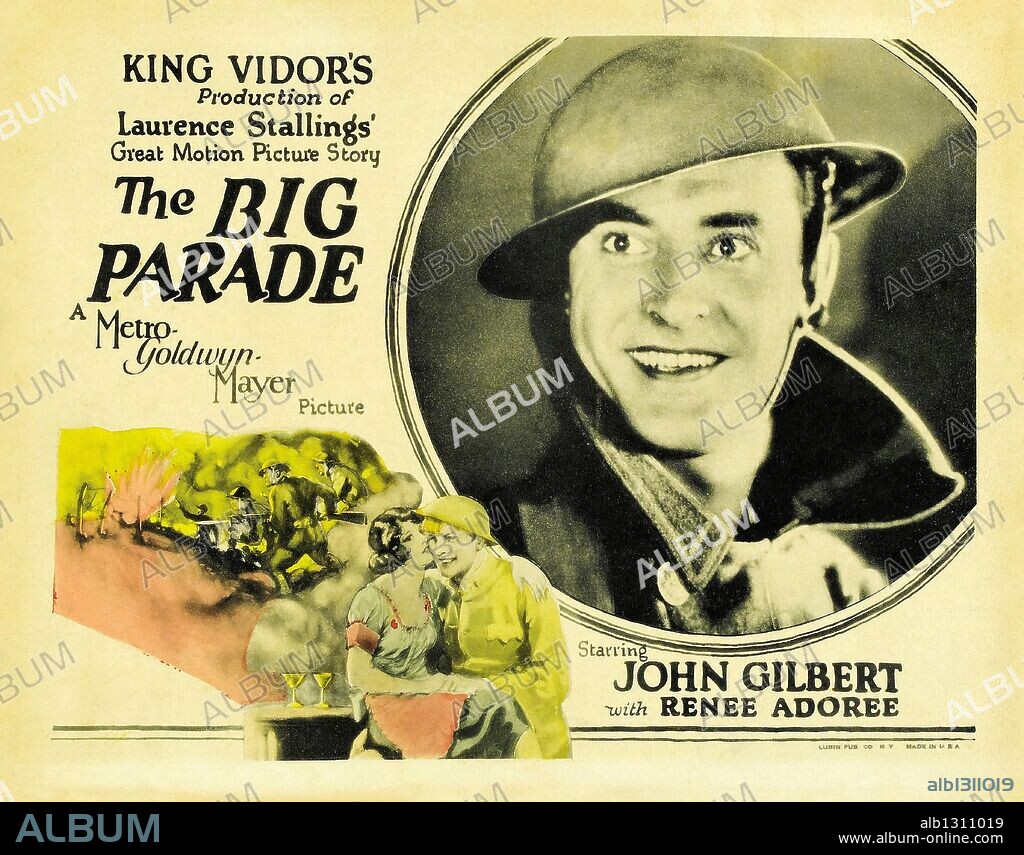 JOHN GILBERT en EL GRAN DESFILE, 1925 (THE BIG PARADE), dirigida por KING VIDOR. Copyright M.G.M.
