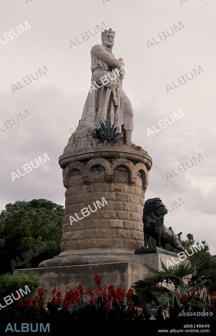 JOSE JULIO BUENO Y GIMENO (1884-1957). ESTATUA DE ALFONSO I EL BATALLADOR, 1925.