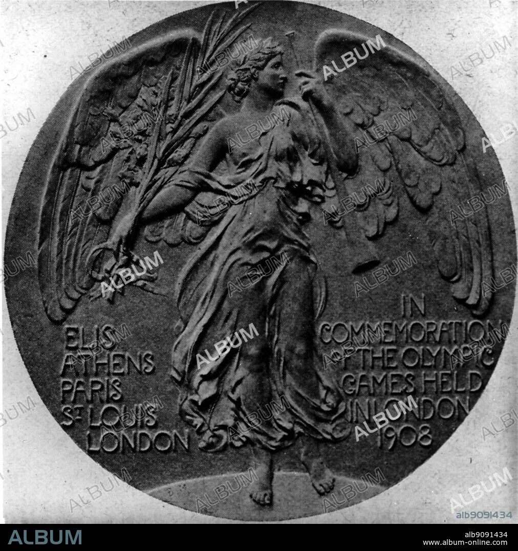 London Olympic Games 1908, Commemoration Medal. The Olympic Games page 74.