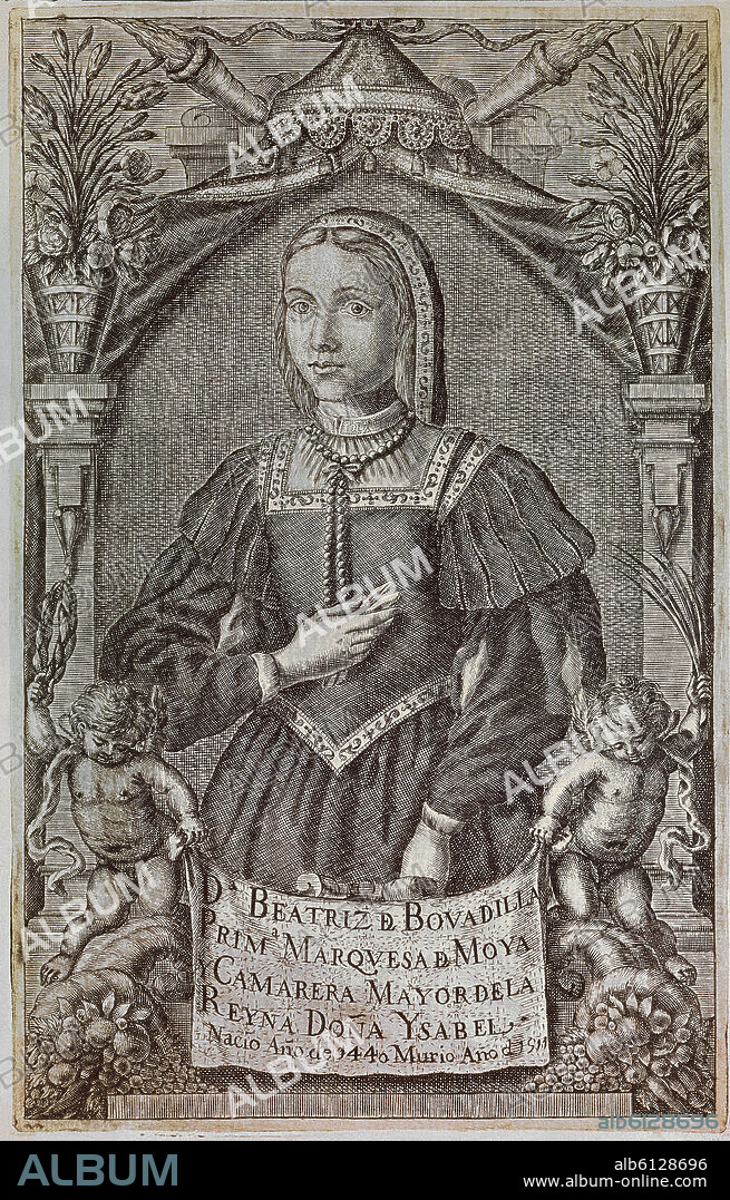 ANONIMO SIGLO XVII. Portrait of Beatrice de Bobadilla. Madrid, municipal museum.