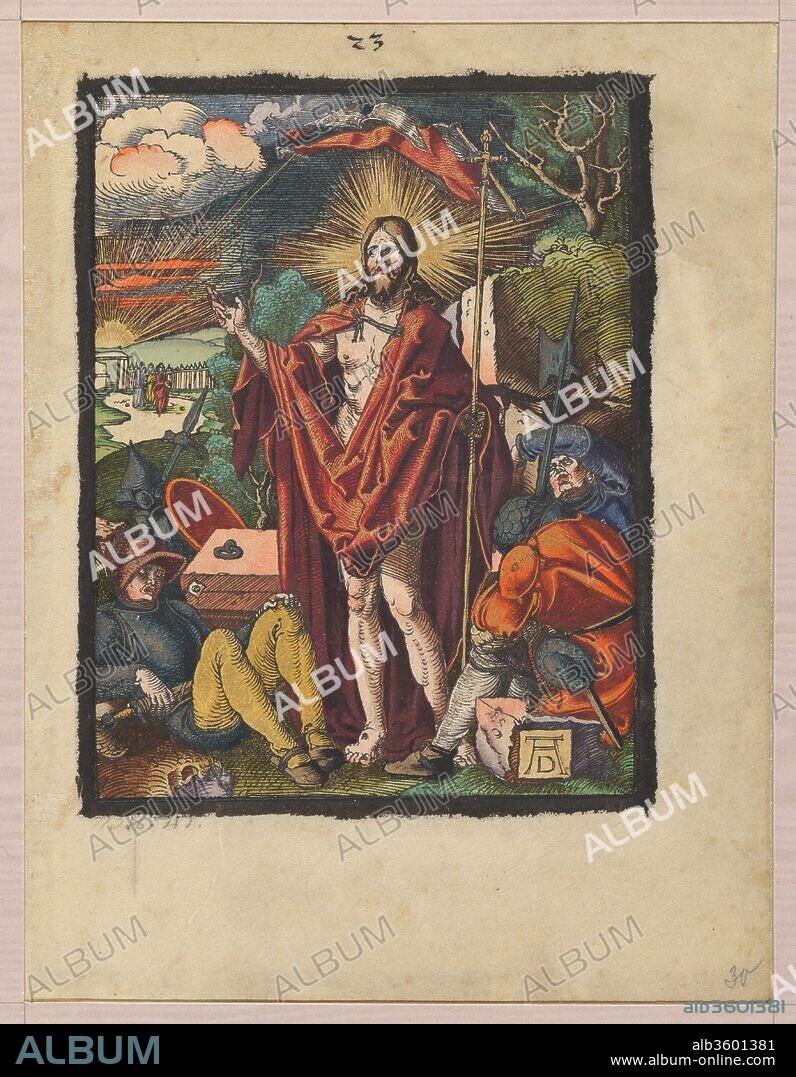 ALBRECHT DÜRER. Resurrection, from the Small Woodcut Passion. Artist: Albrecht Dürer (German, Nuremberg 1471-1528 Nuremberg). Date: n.d..