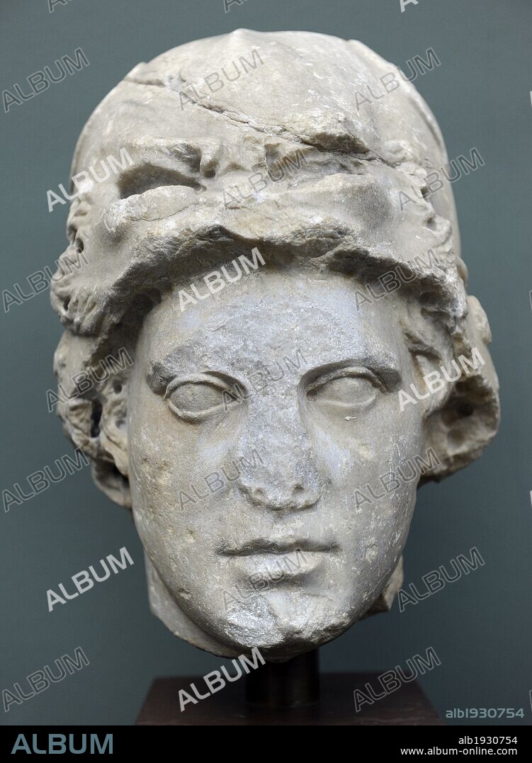 Alexander the Great (356-323 BC). King of Macedonia. Portrait. Marble, roman copy of a Greek original (3rd century BC). Ny Carlsberg Glyptotek. Copenhagen, Denmark.