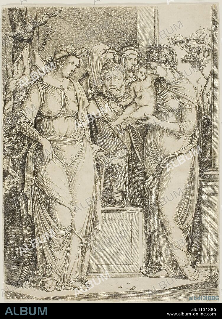 Sacrifice to Priapus, the larger plate. Jacopo de' Barbari; Italian, 1460/70-before July 1516. Date: 1499-1501. Dimensions: 226 x 165 mm. Engraving, on paper. Origin: Italy.