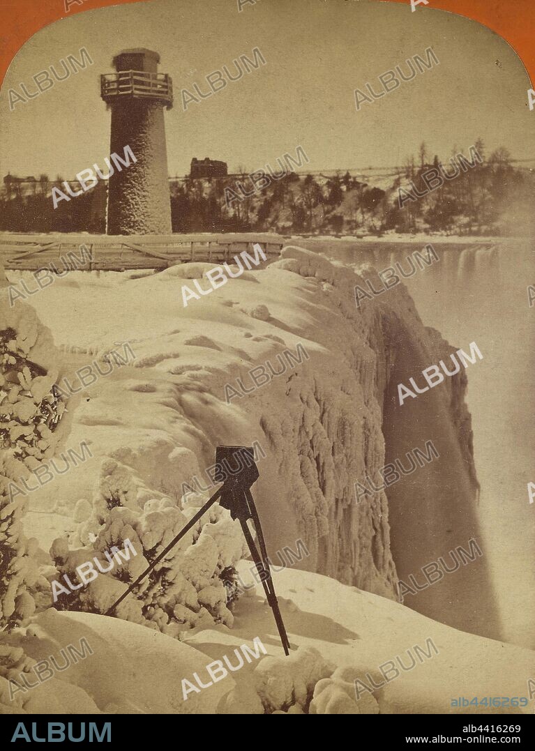 Horseshoe Fall - Winter. Camera on tripod at foreground, George Barker (American, 1844 - 1894), about 1870–1880, Albumen silver print.