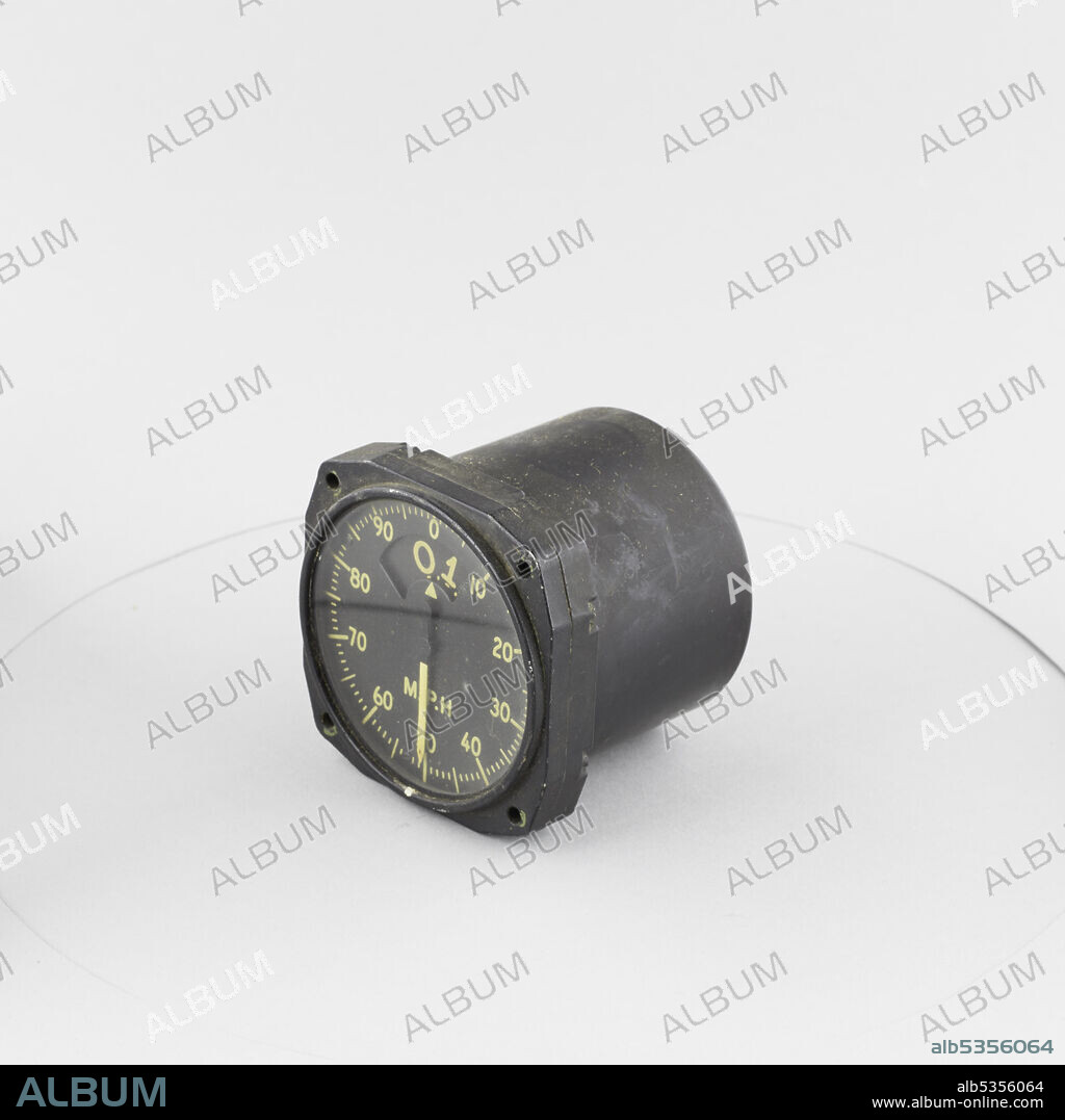 BENDIX AVIATION and PIONEER INSTRUMENT COMPANY. Diameter 3-1/8in., length 3in.  black case and face; luminous markings; World War II.