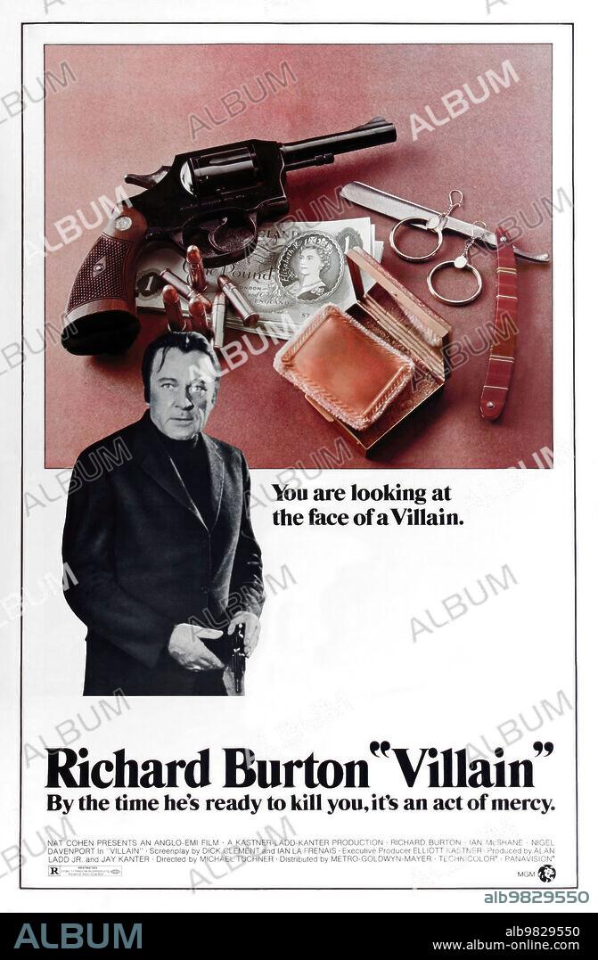 Poster de EL GANGSTER, 1971 (VILLAIN), dirigida por MICHAEL TUCKER. Copyright ANGLO-EMI.