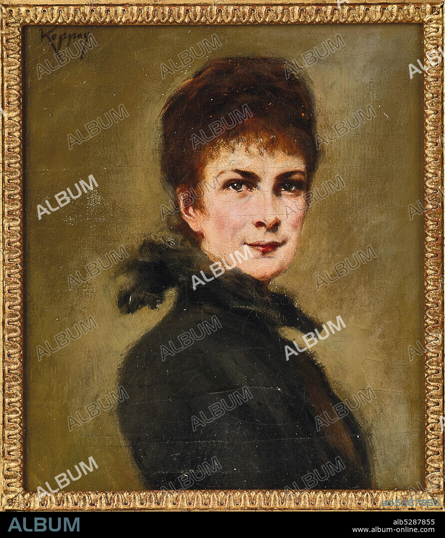 JOSEF ARPáD VON KOPPAY. Portrait of Elisabeth of Bavaria.