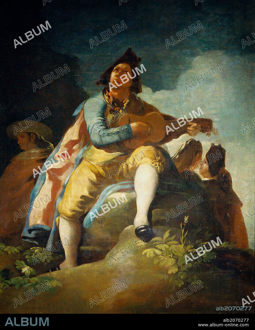 Francisco de Goya y Lucientes / 'El majo de la guitarra', 1779, Escuela Española, Óleo sobre Lienzo, 137 cm x 112 cm, P00743.