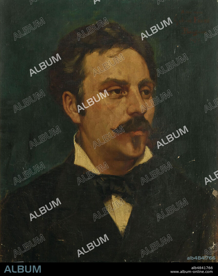 JACQUES BAUGNIES. Portrait of the composer Gabriel Fauré (1845-1924).