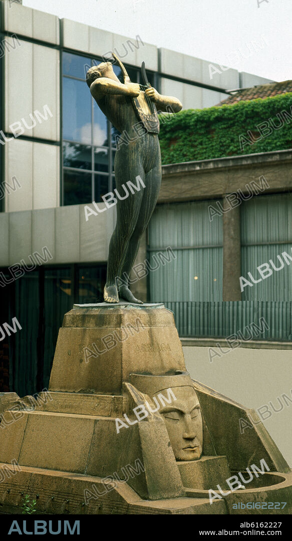 FRANCISCO DURRIO (1868-1940). MONUMENTO AL COMPOSITOR JUAN CRISOSTOMO ARRIAGA (1806/1826) - MONUMENTO EMPEZADO EN 1906 Y TEMINADO EN 1933.
