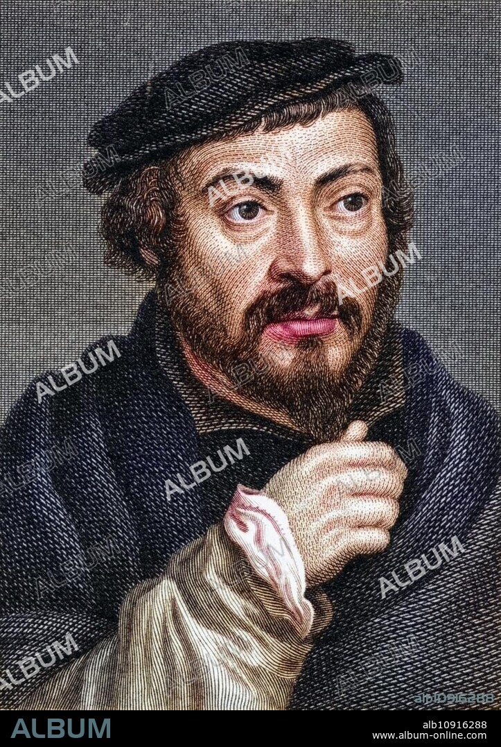 Thomas More, Sir Thomas More (born probably 7 February 1478 in London, died 6 July 1535 in London) was an English statesman, Lord Chancellor under King Henry VIII 1529-1532) and humanist author of the Renaissance, Historical, digitally restored reproduction from a 19th century original, Record date not stated