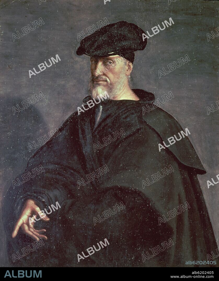SEBASTIANO DEL PIOMBO (1485-1547). 'Portrait of Andrea Doria', c. 1526, Oil on panel, 153 x 107 cm.