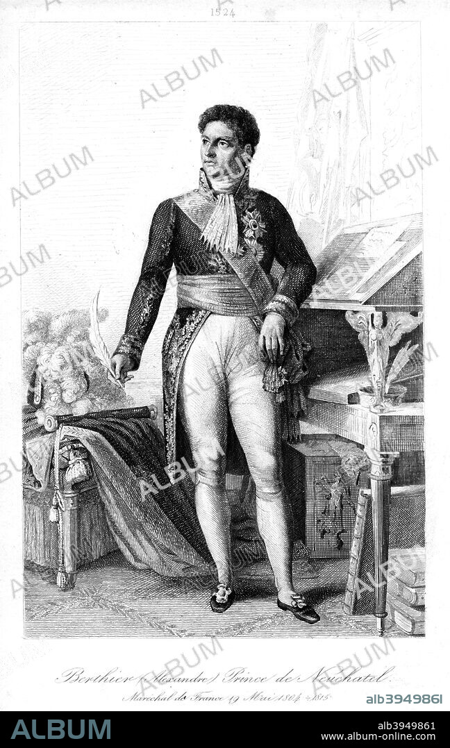 Louis Alexandre Berthier (1753-1815), Marshal of France, 1839.