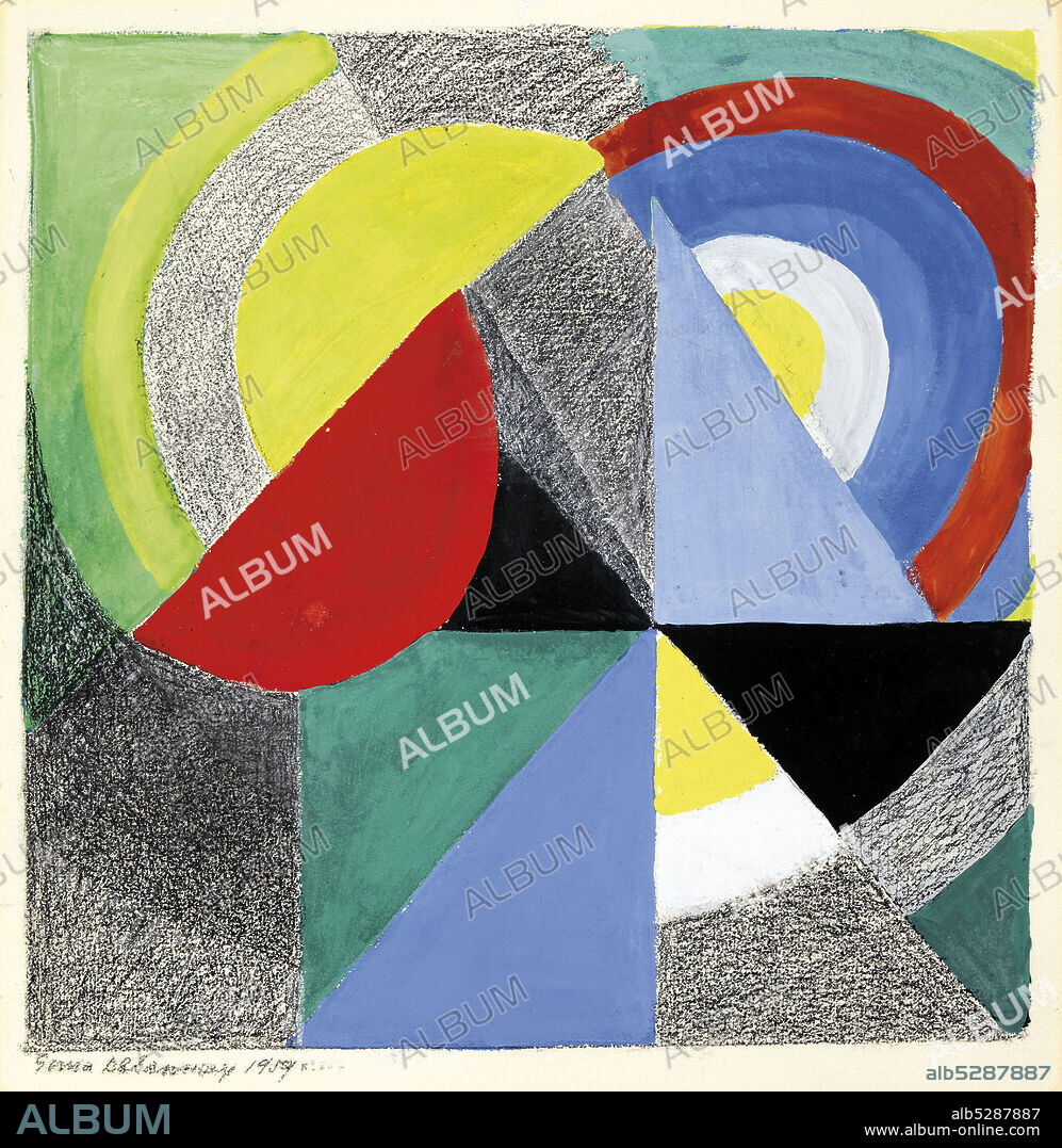 SONIA DELAUNAY (DELAUNAY-TERK). Rythme colorésigned.