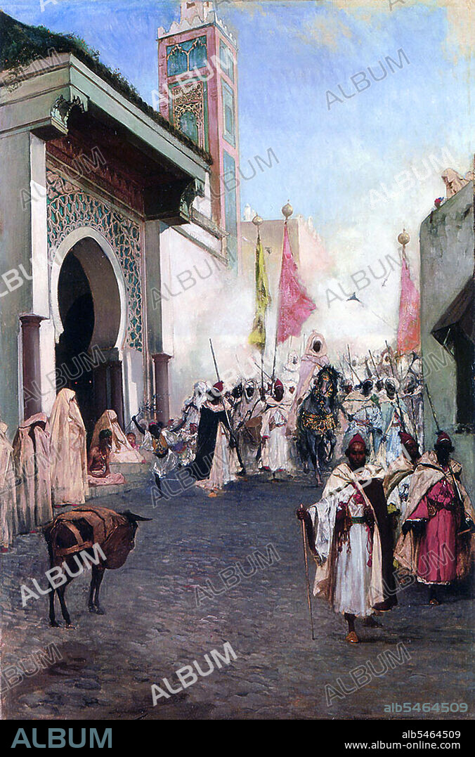 Mehmed II (March 30, 1432 - May 3, 1481) or, in modern Turkish, Fatih Sultan Mehmet; known as Mahomet or Mohammed II in early modern Europe) was Sultan of the Ottoman Empire from 1444 to September 1446, and later from February 1451 to 1481. In 1453, at the age of just 21, Mehmed led an Ottoman army in the siege of Constantinople with between 80,000 to 200,000 troops and a navy of 320 vessels, though the bulk of them were transport and store ships. The city was surrounded by sea and land; the fleet at the entrance of the Bosphorus was stretched from shore to shore in the form of a crescent, to intercept or repel any assistance from the sea for the besieged Byzantines. In early April, the Siege of Constantinople began. After several fruitless assaults, the city's walls held off the Turks with great difficulty, even with the use of the new Orban's bombard, a cannon similar to the Dardanelles Gun. The harbor of the Golden Horn was blocked by a boom chain and defended by 28 warships. On April 22, Mehmed transported his lighter warships overland, around the Genoese colony of Galata and into the Golden Horn's northern shore; 80 galleys were transported from the Bosphorus after paving a little over one-mile route with wood. Thus the Byzantines stretched their troops over a longer portion of the walls. A little over a month later, Constantinople fell on May 29 following a 57-day siege. It was the end of the Byzantine Empire.