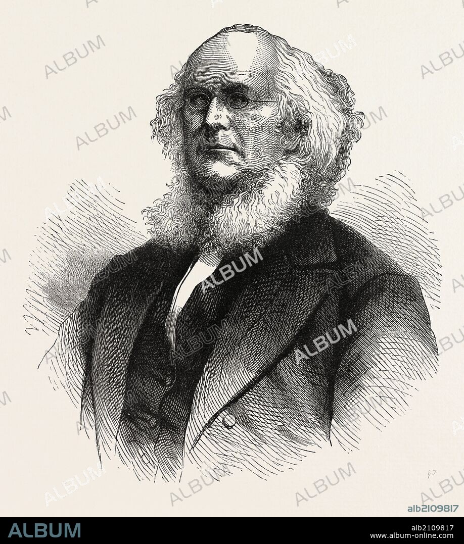 HORACE GREELEY, He was an American newspaper editor, a founder of the Liberal Republican Party, a reformer, a politician, and an outspoken opponent of slavery, 1870s engraving.