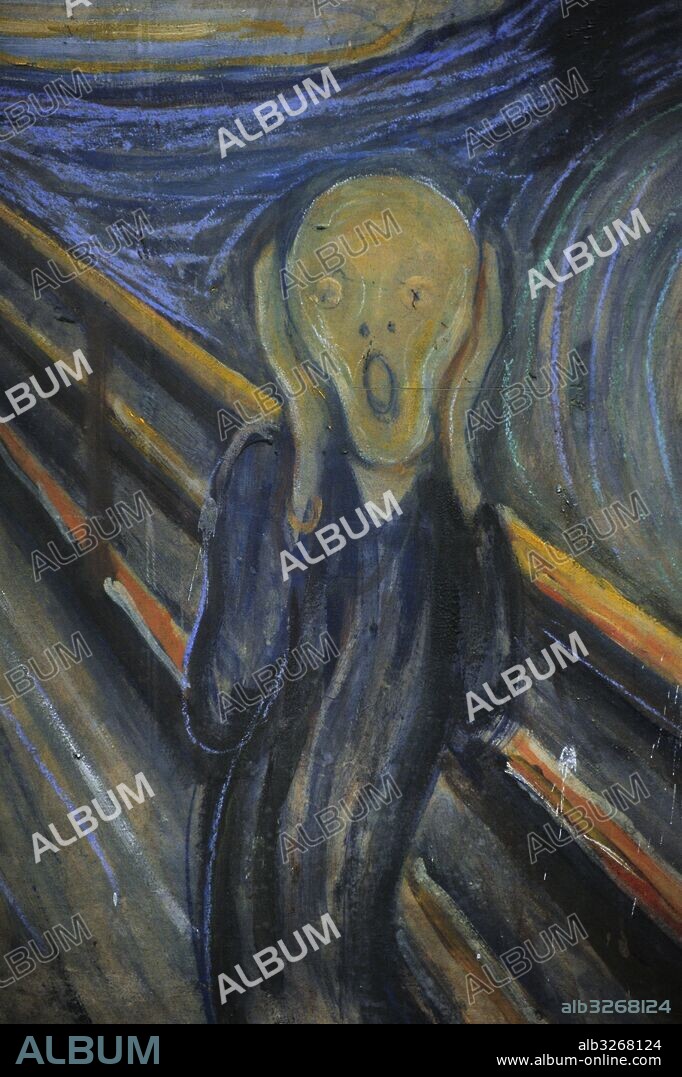 Edvard Munch (1863-1944). Norwegian painter. The Scream, 1893. Detail. National Gallery. Oslo. Norway.