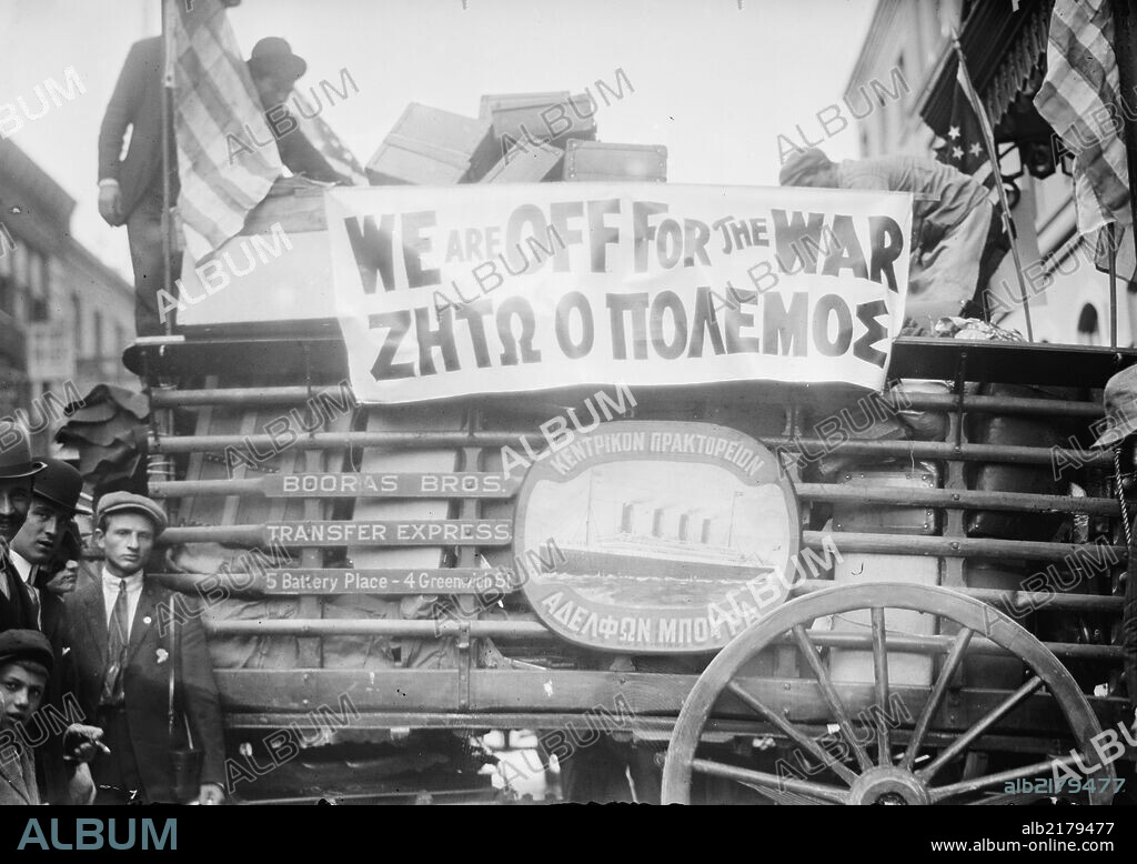 Greek immigrants left New York City to return to their country and fight in the first Balkan War, which began in October 1912.