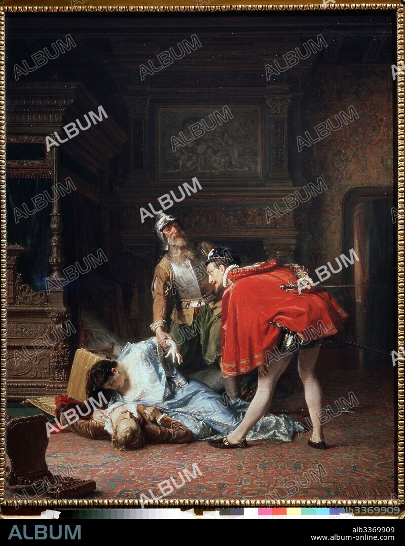 KARL FYODOROVICH GUN (HUN). Scene during the St. Bartholomew's Day massacre.