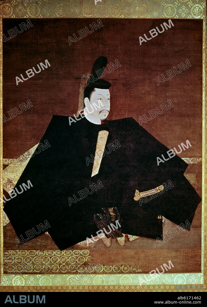 FUJIWARA TAKANOBU. RETRATO DE MINAMOTO-NO-YURI-TOMO - SIGLO XII.