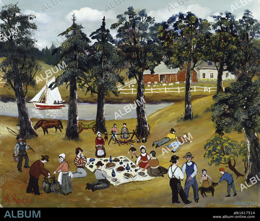 Thanksgiving  1990  Konstantin Rodko (1908-1995 Russian)  Oil on canvas.